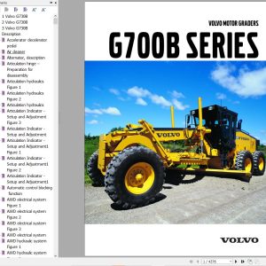 Volvo Motor Grader G730B Service and Repair Manual 1 1