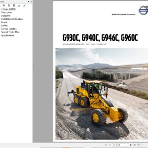 Volvo Motor Grader G940C Service and Repair Manual 1