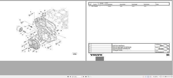Volvo Roller DD25 Parts Catalog PUB20029050 B 2