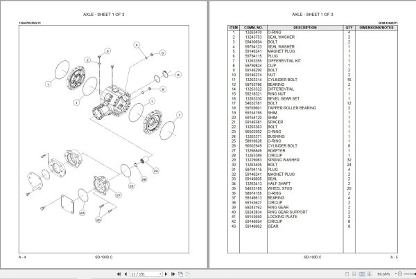 Volvo Roller SD 100DC Parts Catalog 13525761 2