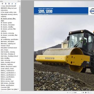 Volvo Single Drum Compactors SD130D Service and Repair Manual 1