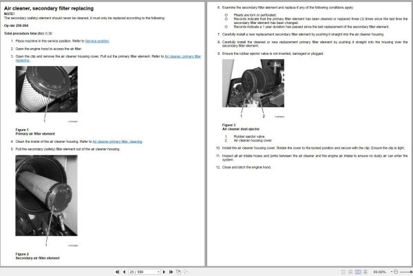 Volvo Single Drum Compactors SD45D Parts and Service Repair Manual 2
