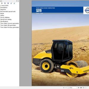 Volvo Single Drum Compactors SD70 Service and Repair Manual 1