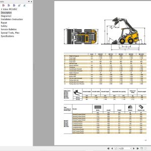 Volvo Skid Steer Loader MC105C Service and Repair Manual 1