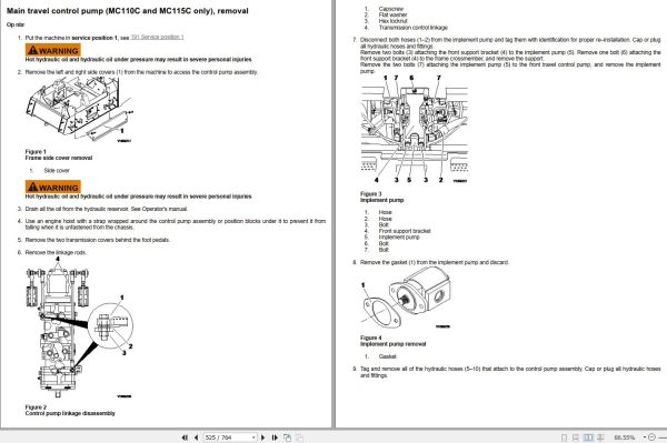 Volvo Skid Steer Loader MC115C Parts Service Repair Manual 2 1