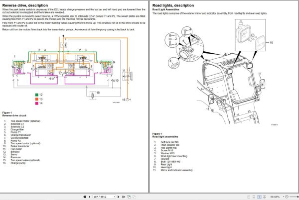 Volvo Skid Steer Loader MC115C Parts Service Repair Manual 3 1