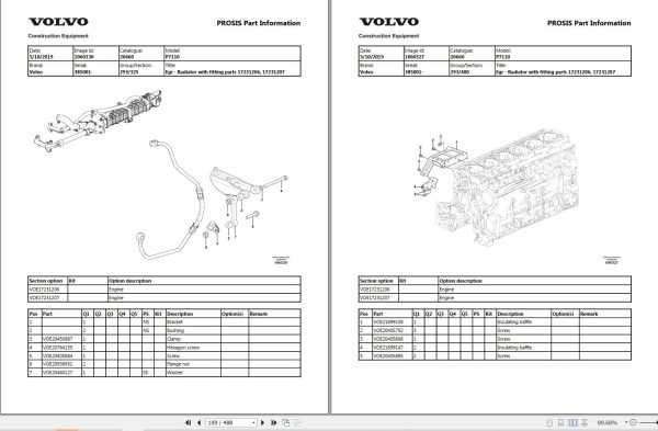 Volvo Tracked Paver P7110 Parts Catalog 2