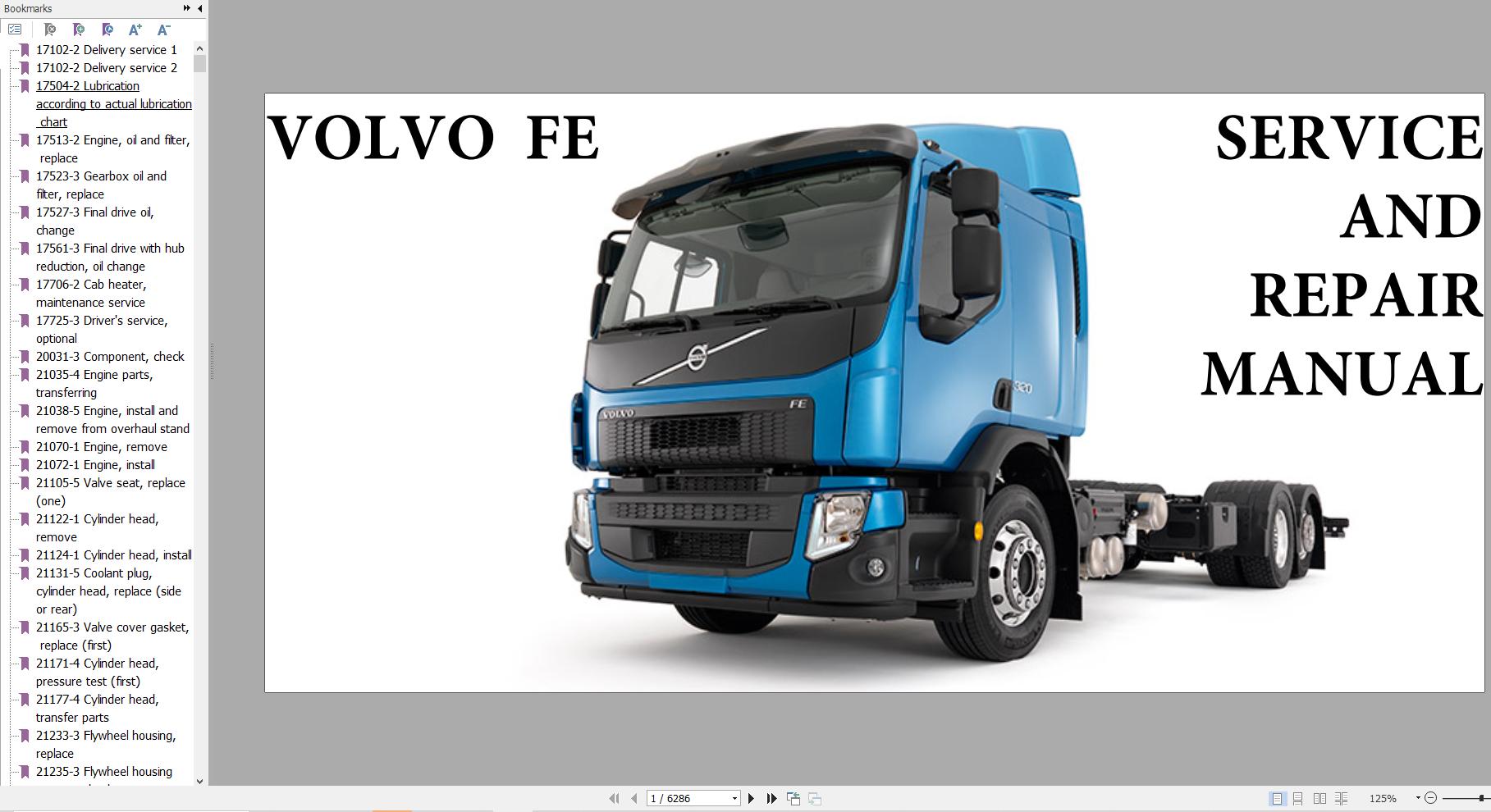 Volvo Truck FE Service and Repair Manual 1 1
