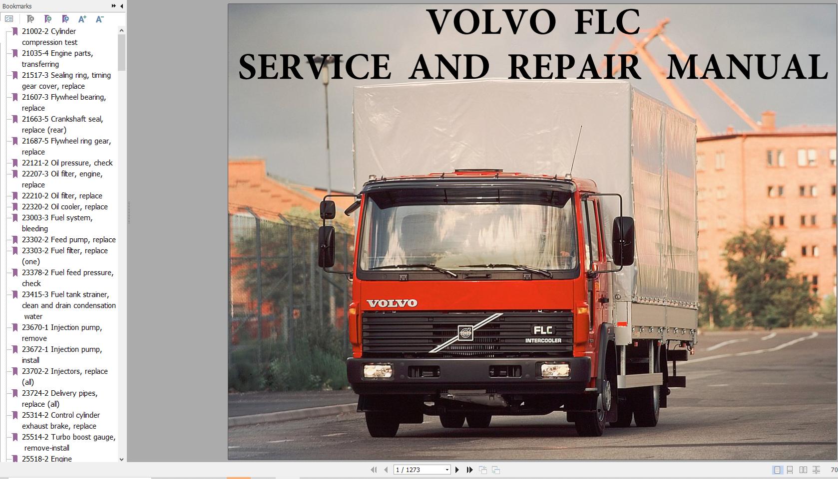 Volvo Truck FLC Service and Repair Manual 1