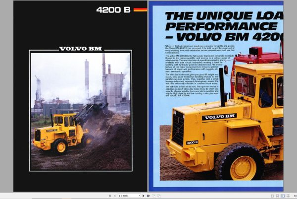 Volvo Wheel Loader BM 4200B Parts Manual 1