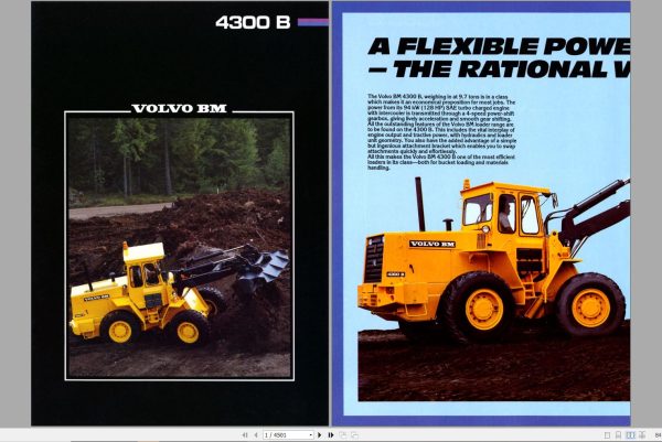 Volvo Wheel Loader BM 4300B Parts Manual 1