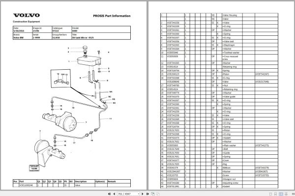 Volvo Wheel Loader BM 4500 Parts Manual 2