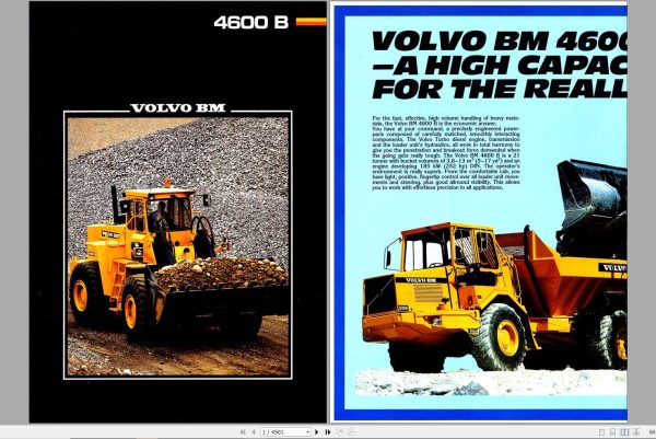 Volvo Wheel Loader BM 4600B Parts Manual 1