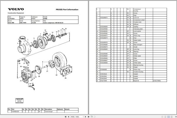 Volvo Wheel Loader BM 4600B Parts Manual 2