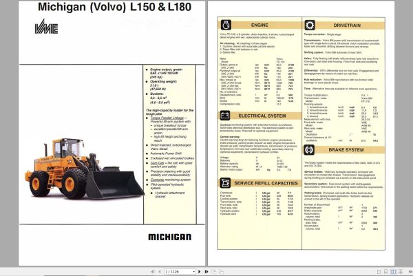 Volvo Wheel Loader BM L150 Service Repair Manual 1