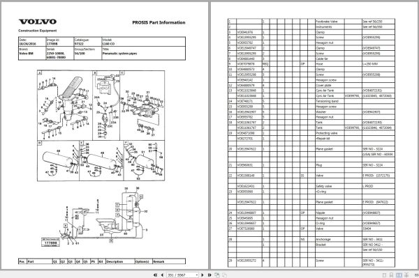 Volvo Wheel Loader BM L160 Parts and Service Manual 2