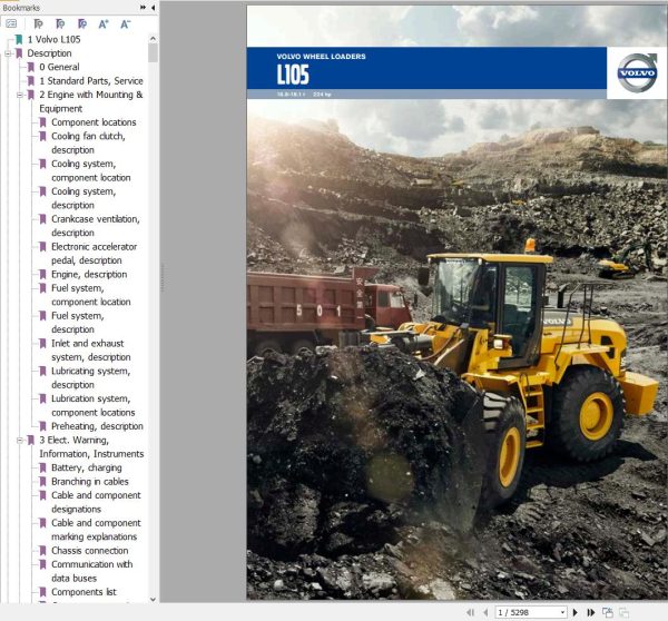 Volvo Wheel Loader L105 Service and Repair Manual 1