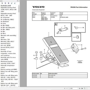 Volvo Wheel Loader L110E Parts Catalog 1