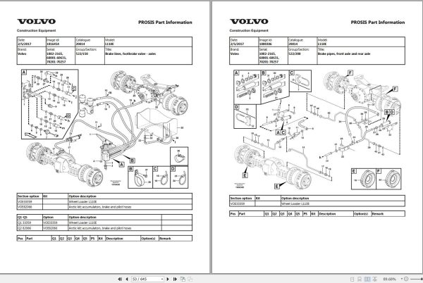 Volvo Wheel Loader L110E Parts Catalog 2