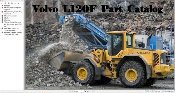 Volvo Wheel Loader L120F Parts Catalog 1