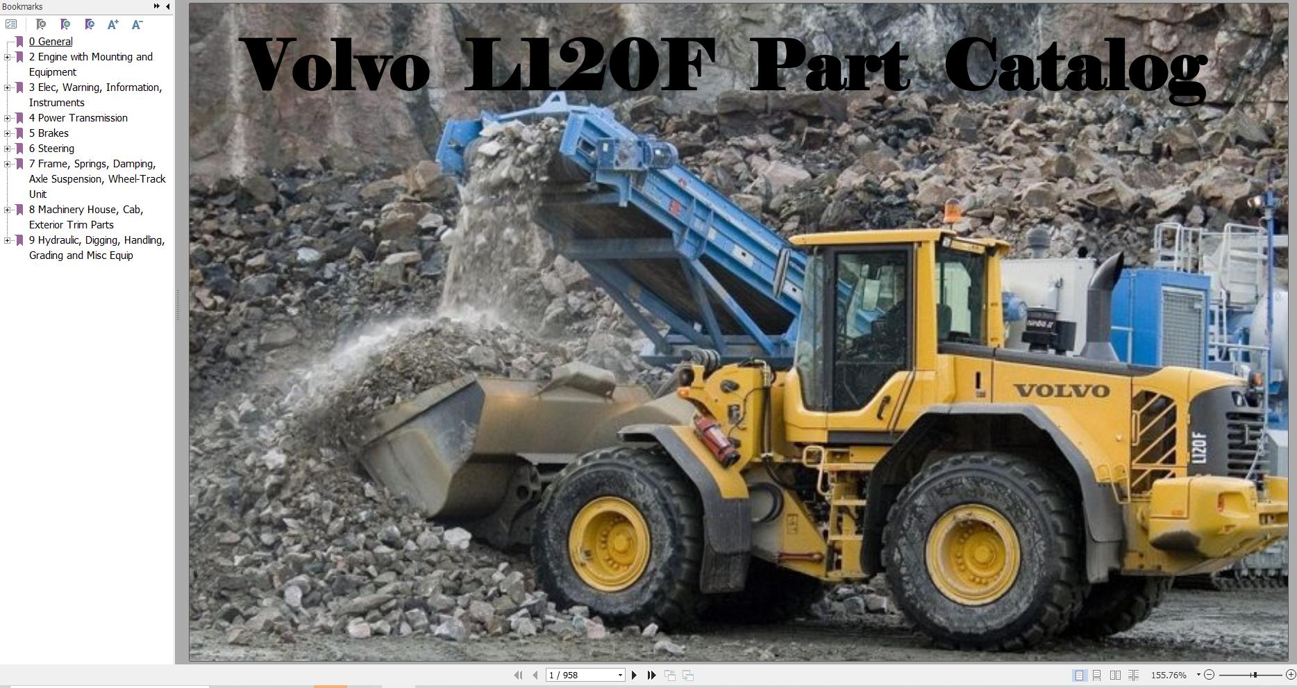 Volvo Wheel Loader L120F Parts Catalog 1