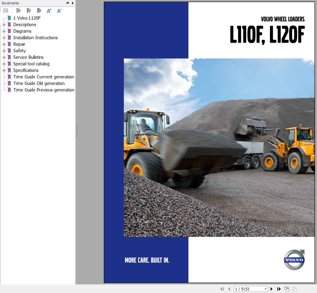 Volvo Wheel Loader L120F Service and Repair Manual 1