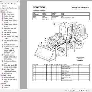 Volvo Wheel Loader L180E Parts Catalog 1