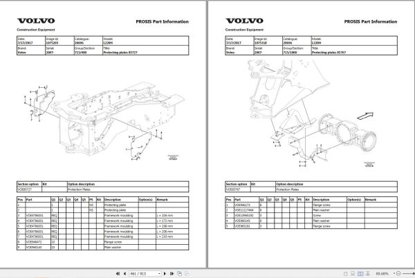 Volvo Wheel Loader L220H Parts Catalog 2
