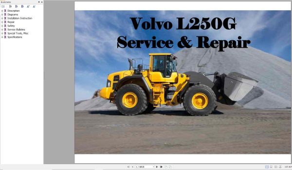 Volvo Wheel Loader L250G Service and Repair Manual 1
