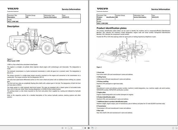 Volvo Wheel Loader L330E Service and Repair Manual 1
