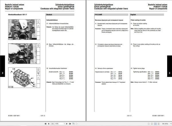 Volvo Wheel Loader L35 Engine Service and Repair Manual 2