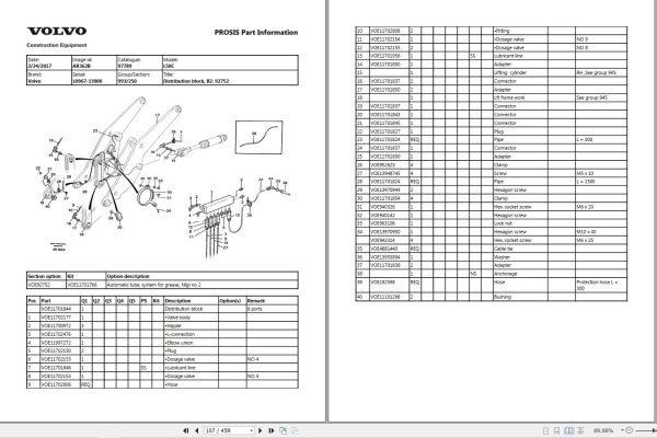 Volvo Wheel Loader L50C Parts Catalog 2