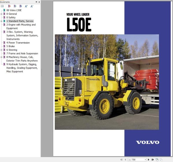 Volvo Wheel Loader L50E Service and Repair Manual 1