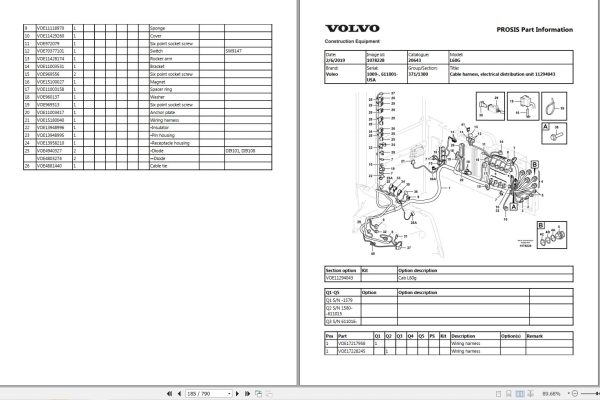 Volvo Wheel Loader L60G Parts Catalog 2