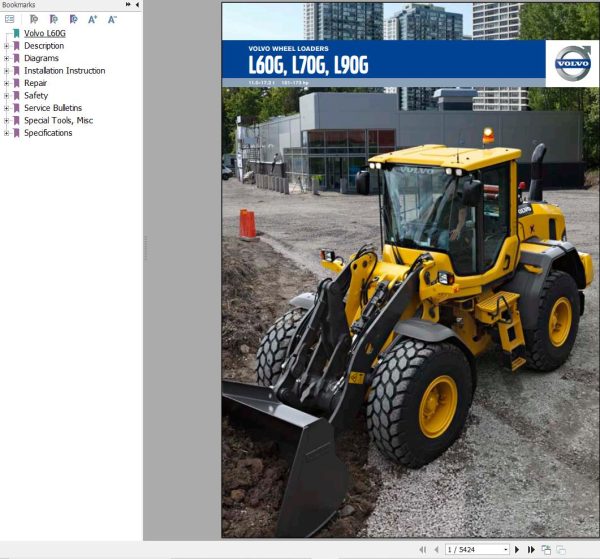 Volvo Wheel Loader L60G Service and Repair Manual 1
