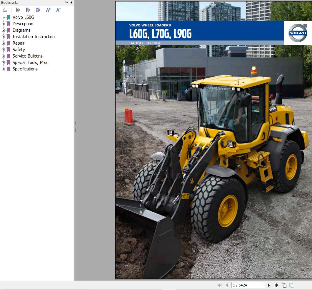 Volvo Wheel Loader L60G Service and Repair Manual 1