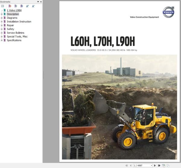 Volvo Wheel Loader L70H Service and Repair Manual 1