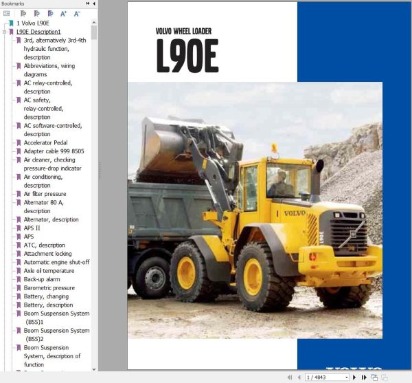 Volvo Wheel Loader L90E Service and Repair Manual 1