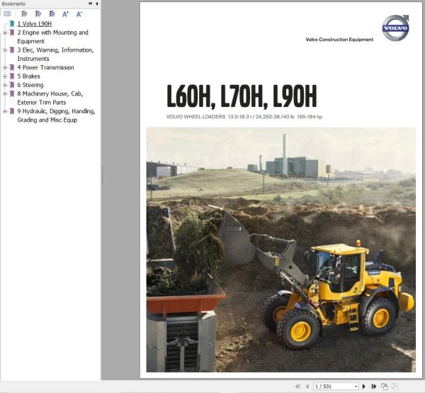 Volvo Wheel Loader L90H Parts Catalog 1