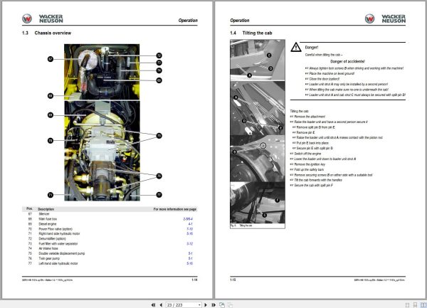 Wacker Neuson Compact Loader 1101C 1101CP Service Manual and Diagram 1000188516 3