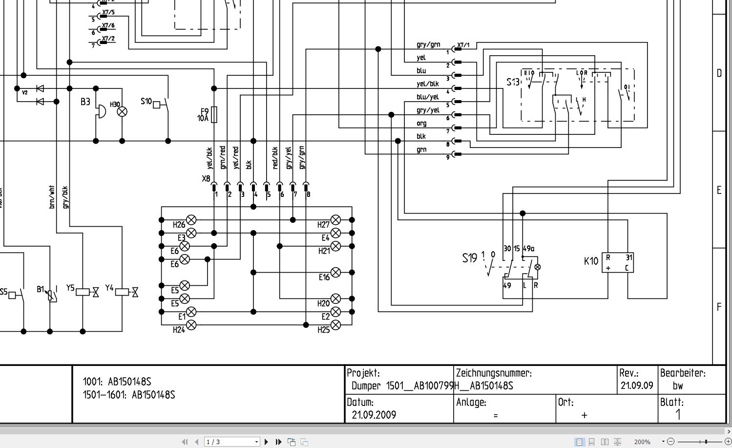 Wacker Neuson Dumper 1001 1601 Electrical and Hydraulic Diagrams 1