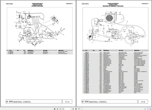 Wacker Neuson Dumper 2300 4002 Spare Parts List 1000146570 2