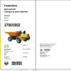 Wacker Neuson Dumper 2700 5002 Spare Parts List 1000081408 1