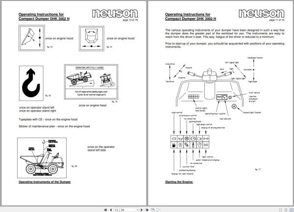 Wacker Neuson Dumper 3002 Operating Manual 1000170458 2