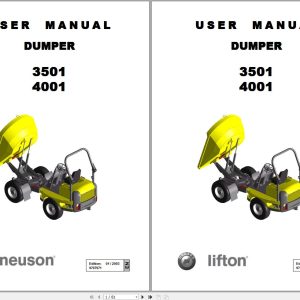 Wacker Neuson Dumper 3501 4001 User Manual 1000103791 1