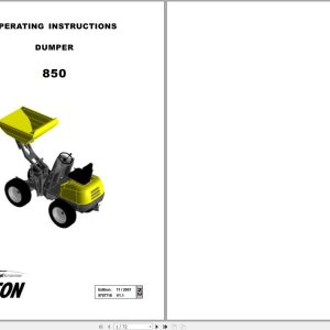 Wacker Neuson Dumper 4001 Operating Manual 1000248113 1