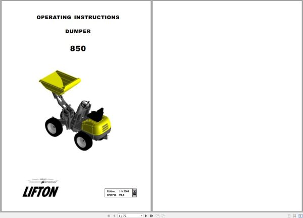 Wacker Neuson Dumper 4001 Operating Manual 1000248113 1