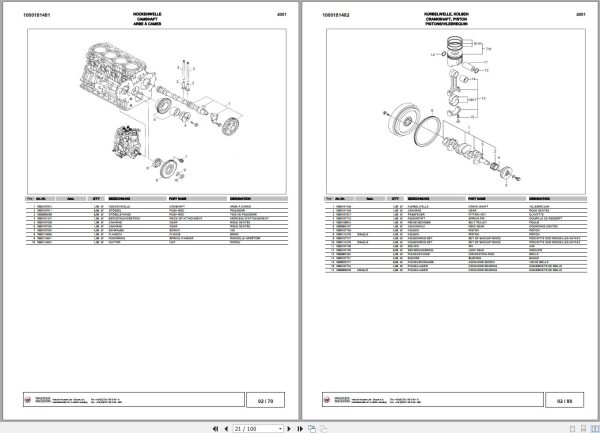 Wacker Neuson Dumper 4001 Spare Parts List 1000184506 2