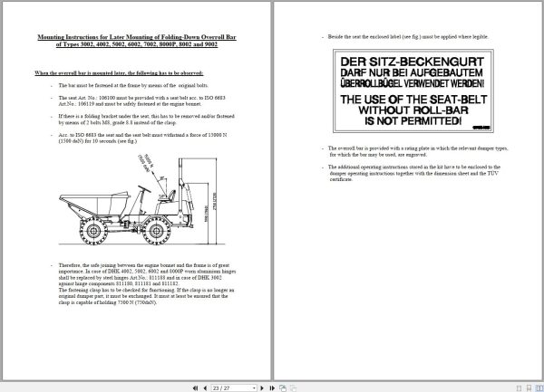 Wacker Neuson Dumper 5000 6000 8002 9002 User Manual 1000081409 2