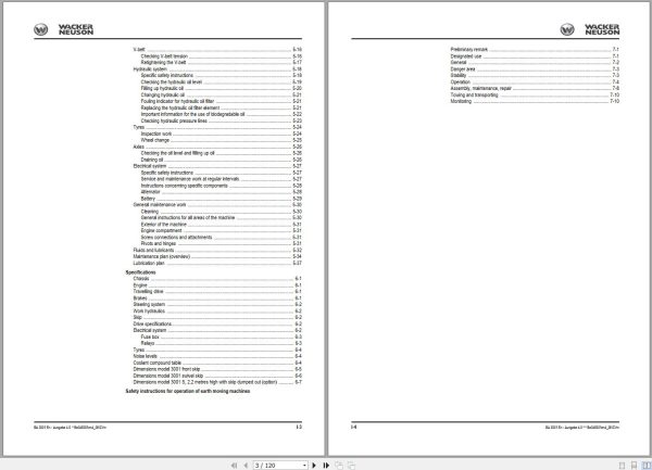 Wacker Neuson Dumper 5000 8002 6000 9002 Operating Manual 1000081409 1